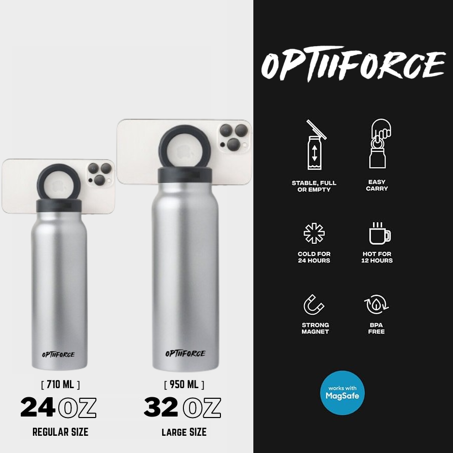 OptiiForce™ Magnetic Water Bottle