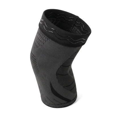 ForceFlex Knee Sleeve Black, silicone grip band inside the top